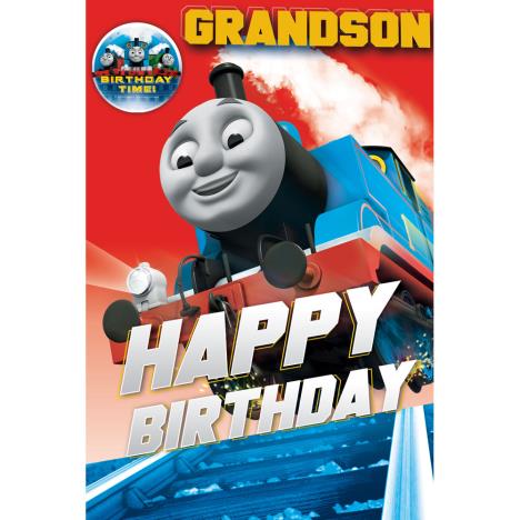 Grandson Thomas & Friends Birthday Card With Badge £2.69